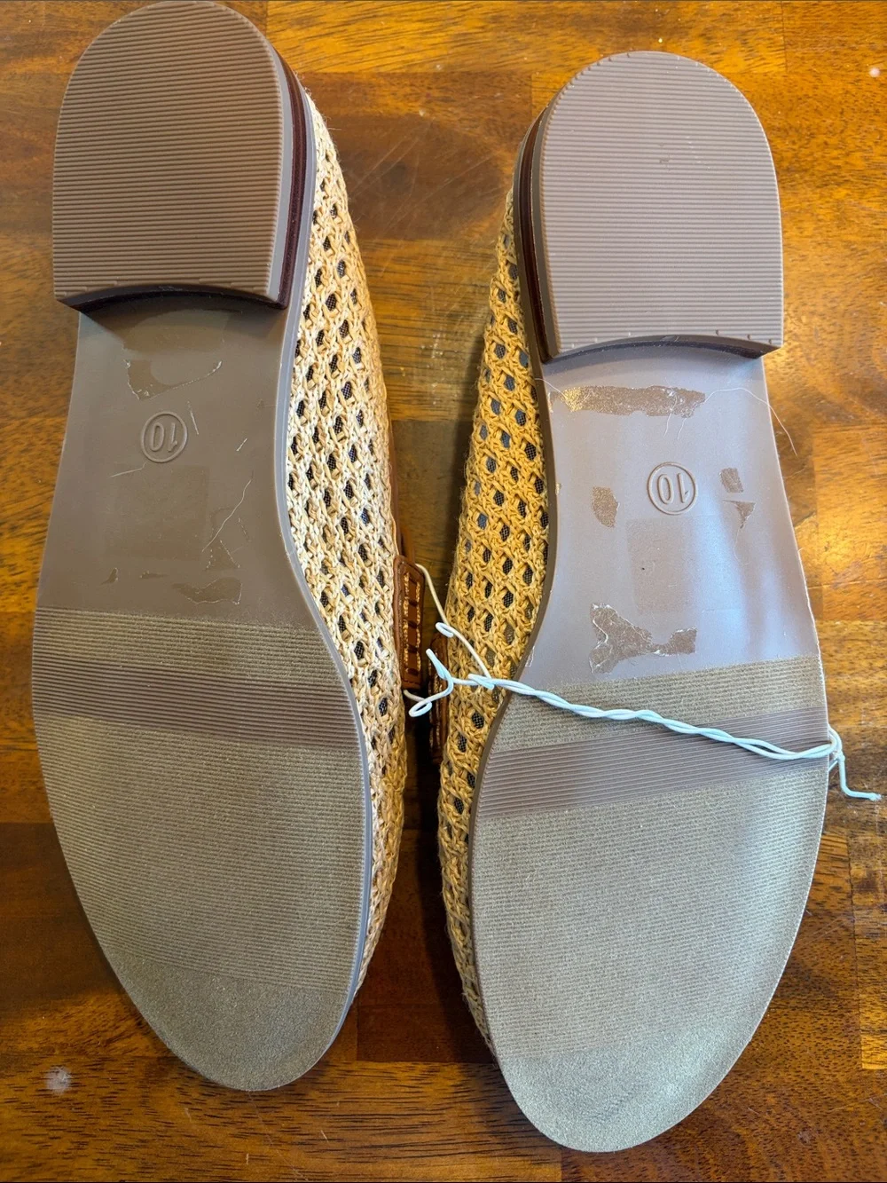Universal Thread Woven Loafers in Tan and Brown. Women’s Size 10